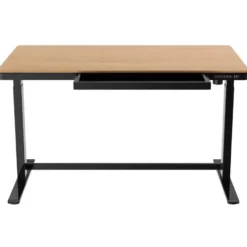 Elektrisch verstelbaar bureau / thuiswerkplek - 140x70 cm - Whitewash eiken - Z
