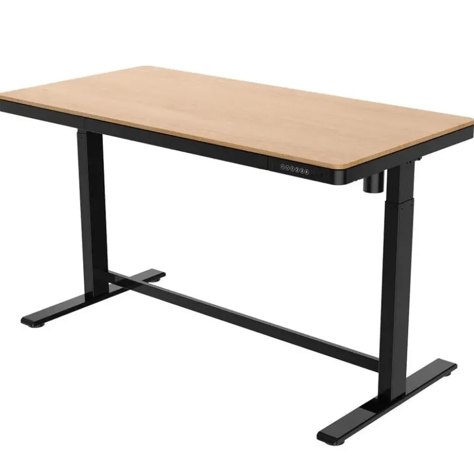 Elektrisch verstelbaar bureau / thuiswerkplek - 140x70 cm - Whitewash eiken - Z
