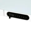 Elektrisch verstelbaar bureau / thuiswerkplek - 120x60 cm - Glas wit