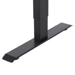 Elektrisch verstelbaar bureau / thuiswerkplek - 120x60 cm - Glas zwar