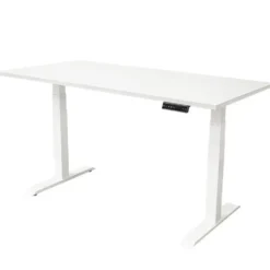 Elektrisch verstelbaar bureau - 140x80 cm - Dual motor - Wit