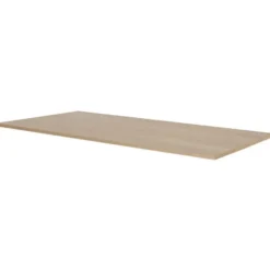 Elektrisch verstelbaar bureau - 180x80 cm - Dual motor - Wit / Eiken