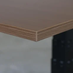 Elektrisch verstelbaar bureau - 180x80 cm - Dual motor - Zwart / Donker eiken