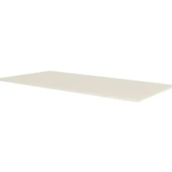 Elektrisch verstelbaar bureau - 140x80 cm - Single motor - Wit / Licht eiken