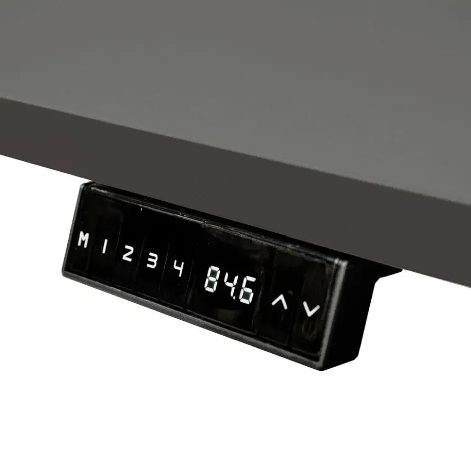 Elektrisch verstelbaar bureau - 180x80 cm - Dual motor - Zwart / Antraciet