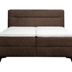 Elektrisch verstelbare boxspring Bergen 6-delig - donkerbruin - 180x200 cm