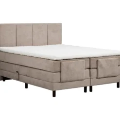 Elektrisch verstelbare boxspring Trondheim - greige - 160x210 cm