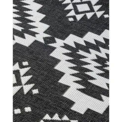 Elle Decoration Buitenkleed Gemini Dubbelzijdig Zwart - 160x230 CM