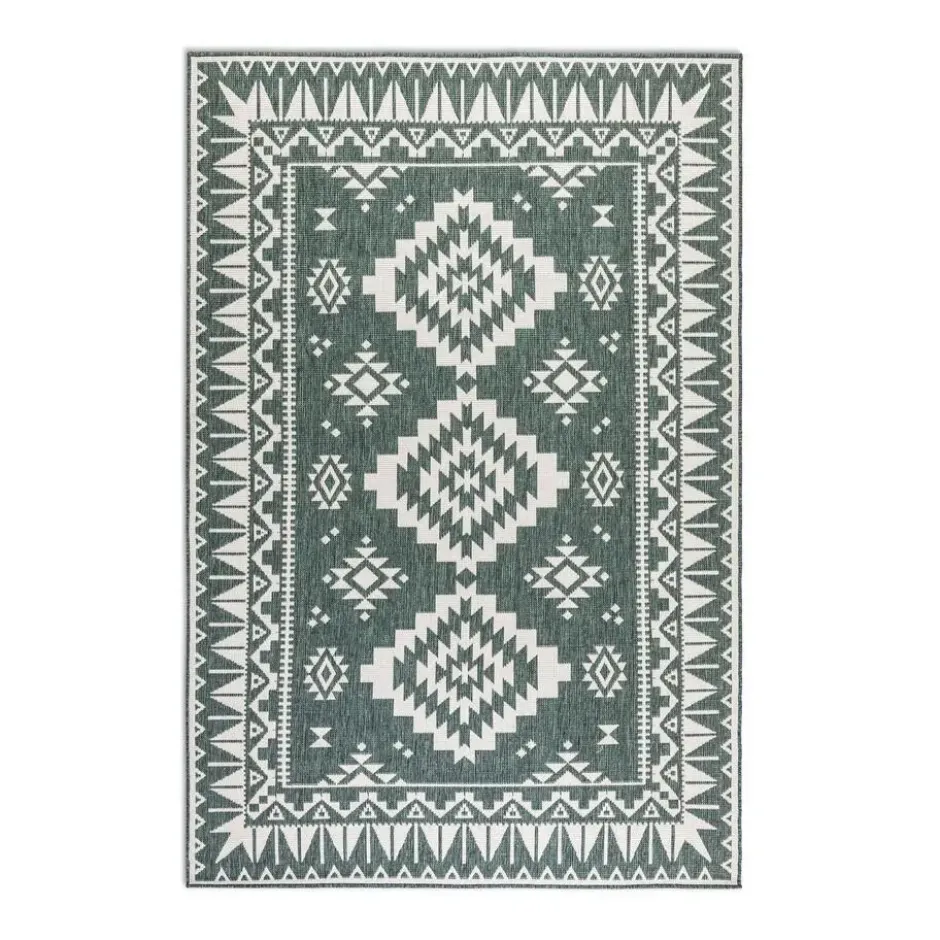 Elle Decoration Buitenkleed Gemini Dubbelzijdig Groen - 120x170 CM