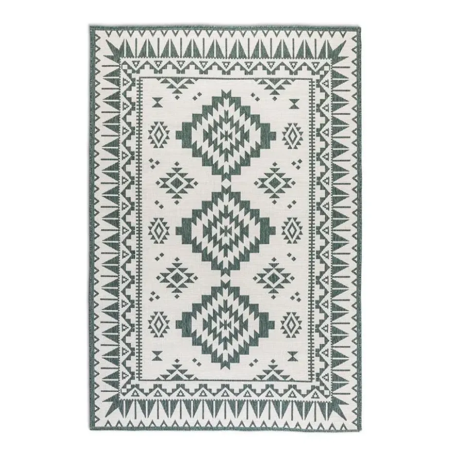 Elle Decoration Buitenkleed Gemini Dubbelzijdig Groen - 120x170 CM