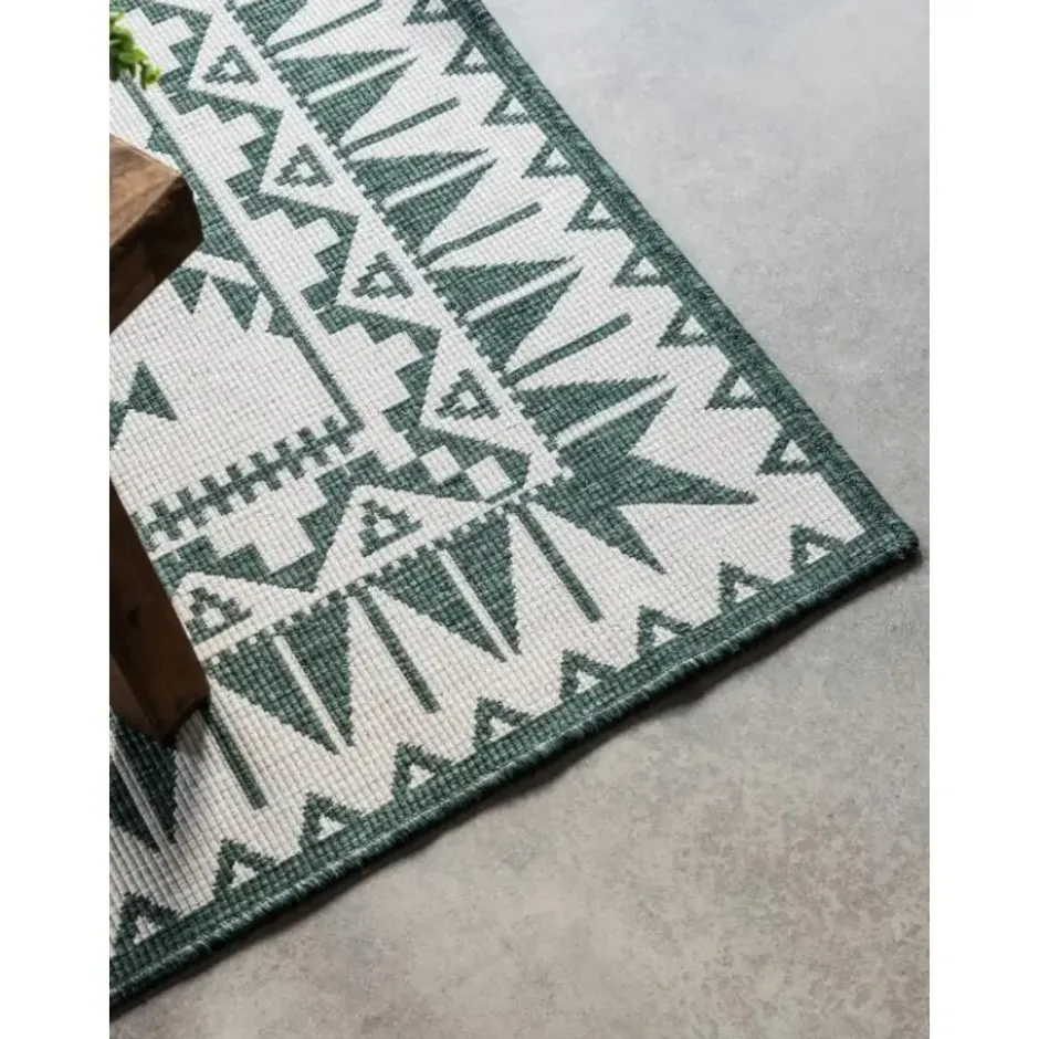 Elle Decoration Buitenkleed Gemini Dubbelzijdig Groen - 120x170 CM