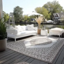 Elle Decoration Buitenkleed Gemini Dubbelzijdig Linnen - 200x290 CM