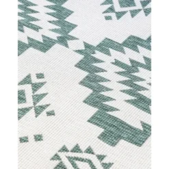 Elle Decoration Buitenkleed Gemini Dubbelzijdig Groen - 160x230 CM
