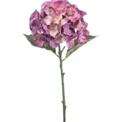 Emerald Kunstbloem hortensia tak - 50 cm - lila paars - hydrangea