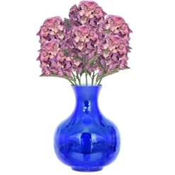 Emerald Kunstbloem hortensia tak - 50 cm - lila paars - hydrangea