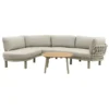 Emilia/Mindo organische rope loungeset - Latte/Beige