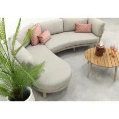 Emilia/Mindo organische rope loungeset - Latte/Beige