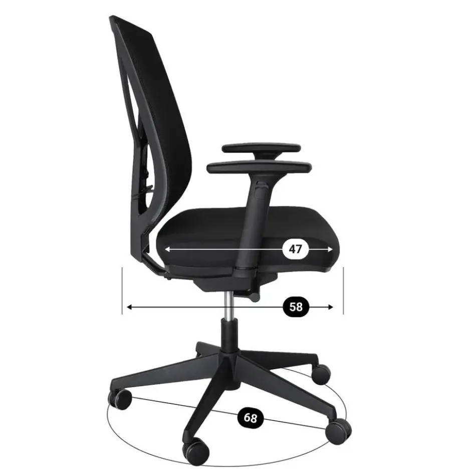 Ergonomische bureaustoel ProjectPLUS - Voldoet aan NEN-EN 1335 norm