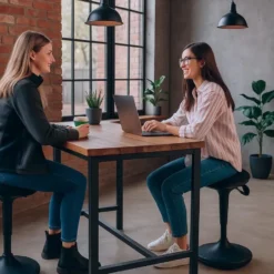 Ergonomische zit-sta kruk / wiebelkruk Ergo - Zwart