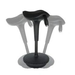 Ergonomische zit-sta kruk / wiebelkruk Ergo - Zwart