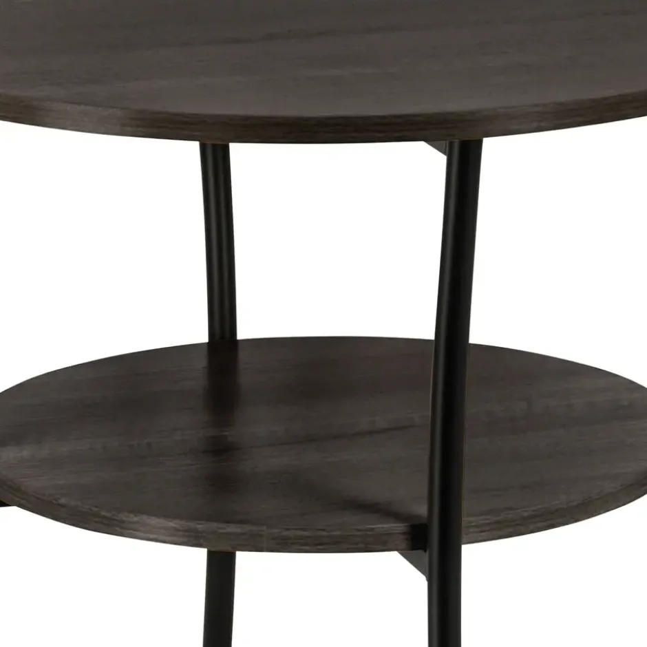 ERRO Bijzettafel Rond - O55 x H55cm - zwart