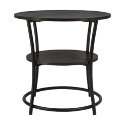 ERRO Bijzettafel Rond - O55 x H55cm - zwart