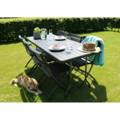 ERRO Klapstoel - Bistrostoel - houtlook - 2 stuks