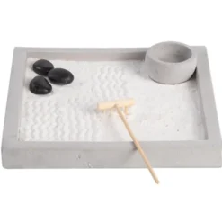 Esschert Design Japanse zen tuin - thuis/kantoor - 20 x 20 cm