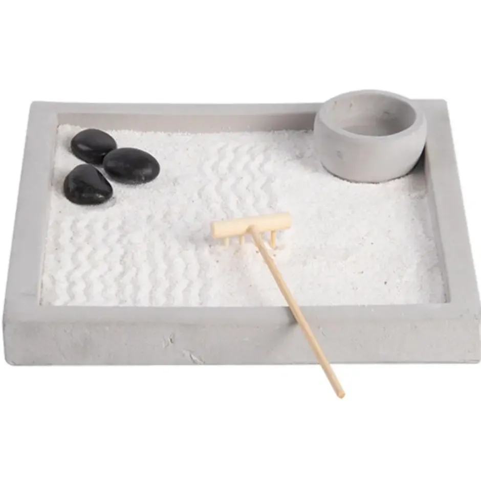 Esschert Design Japanse zen tuin - thuis/kantoor - 20 x 20 cm
