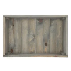 Esschert design plantenbak met zwenkwielen - hout - 59 x 39 x 25 cm
