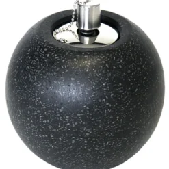 Esschert Design Tuimeltoorts olielamp -zwart -metaal - 14 x 16 cm