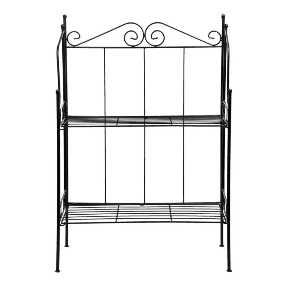 Esschert Plantenrek Levy - zwart - staal - 80 x 55 x 25 cm