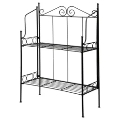Esschert Plantenrek Levy - zwart - staal - 80 x 55 x 25 cm