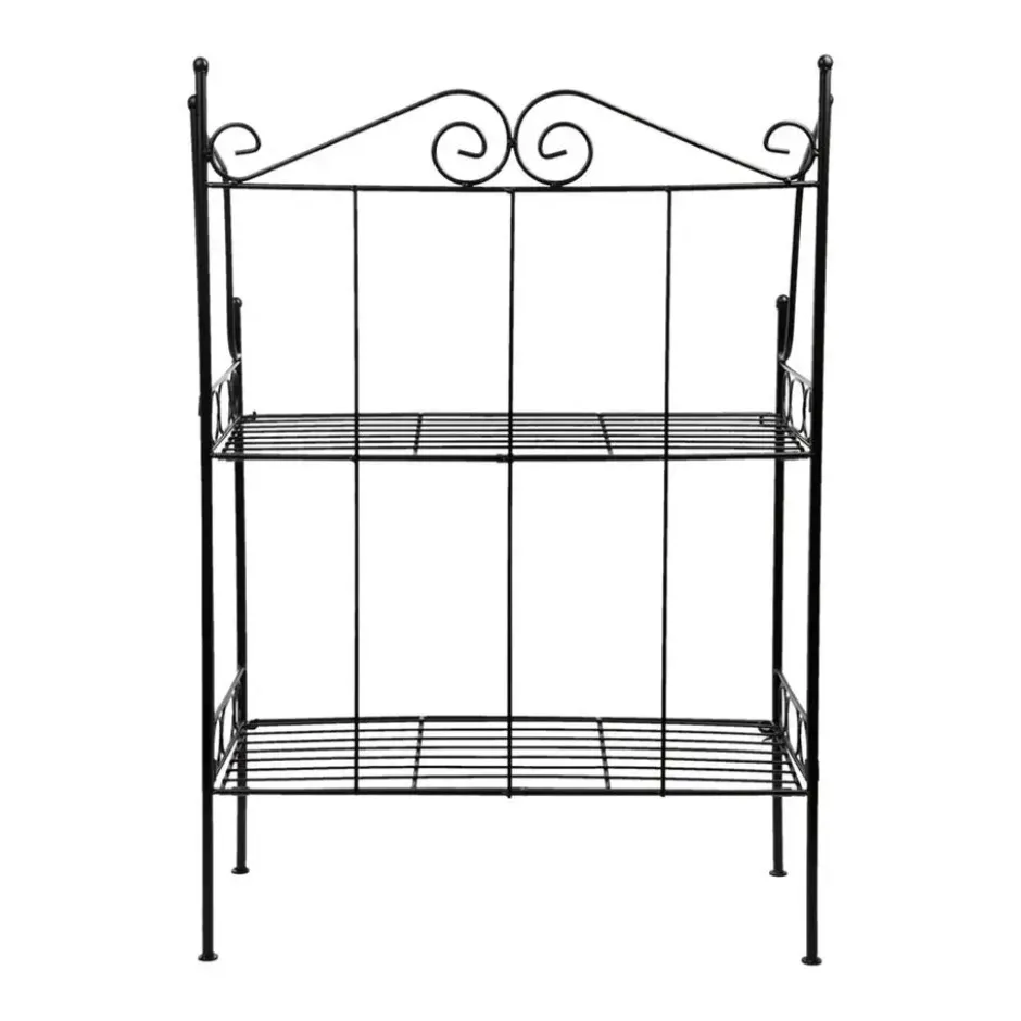 Esschert Plantenrek Levy - zwart - staal - 80 x 55 x 25 cm