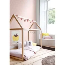 ESTAhome behang - art deco motief - roze en goud - 0.53 x 10.05 m