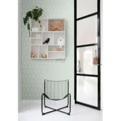 ESTAhome behang - art deco motief - mintgroen en goud - 0.53 x 10.05 m