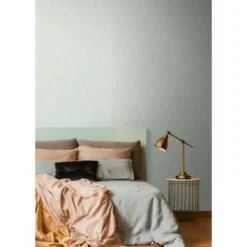 ESTAhome behang - art deco motief - mintgroen en goud - 0.53 x 10.05 m