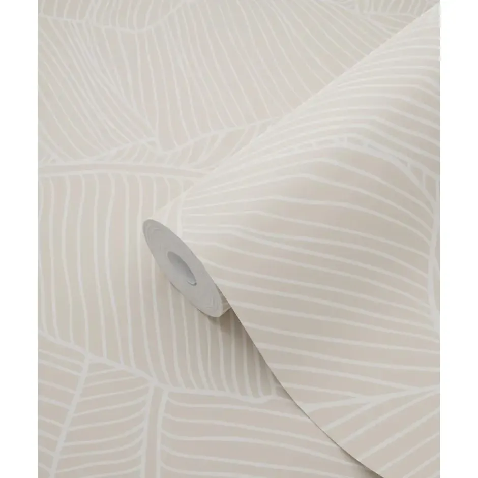 ESTAhome behang bladeren beige - 53 x 1005 cm