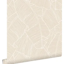 ESTAhome behang bladeren beige - 53 x 1005 cm