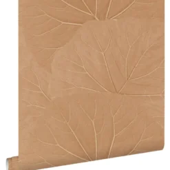 ESTAhome behang bladeren terracotta roze - 53 x 1005 cm
