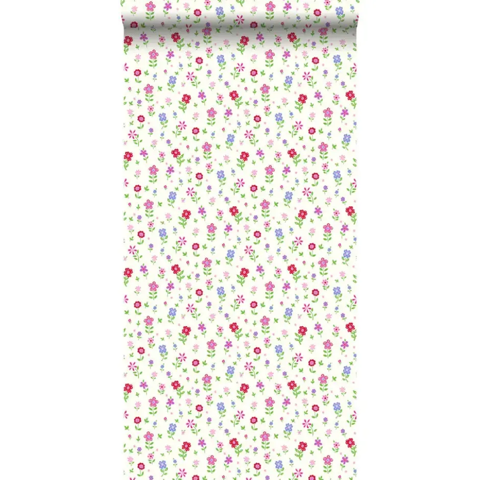 ESTAhome behang - bloemen - multicolor - 53 cm x 10,05 m