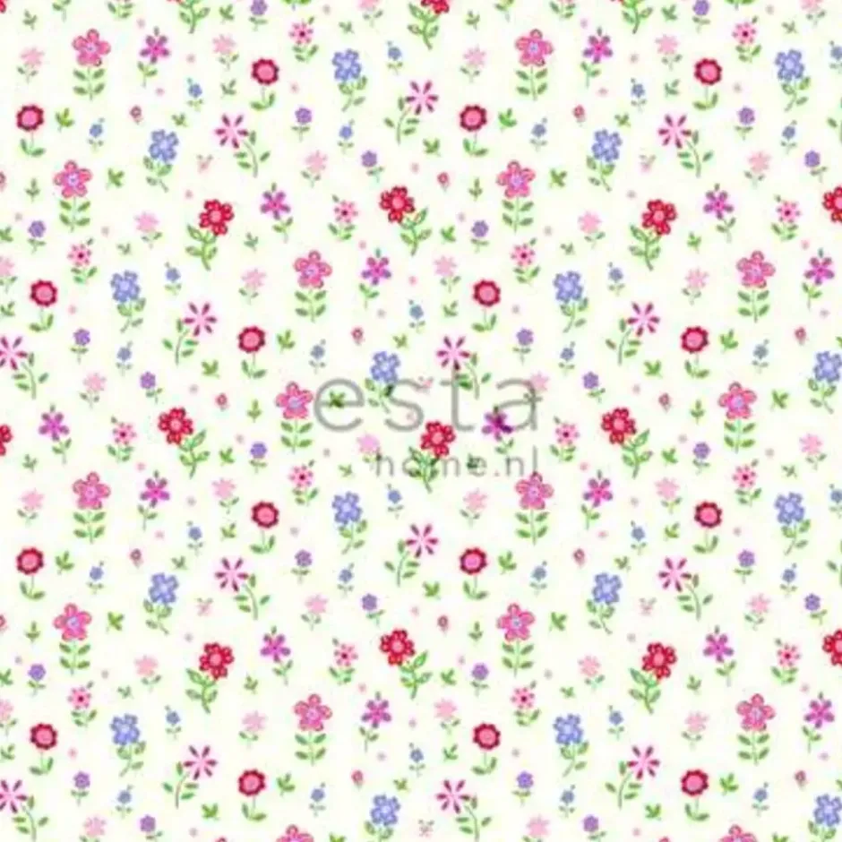 ESTAhome behang - bloemen - multicolor - 53 cm x 10,05 m