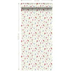 ESTAhome behang - bloemen - multicolor - 53 cm x 10,05 m