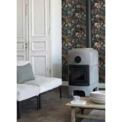 ESTAhome behang - bloemen - smaragd groen - 0.53 x 10.05 m