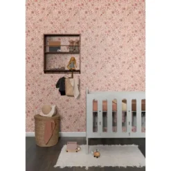ESTAhome behang bloemetjes roze en paars - 50 x 900 cm