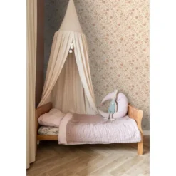 ESTAhome behang bloemetjes terracotta en roze - 50 x 900 cm