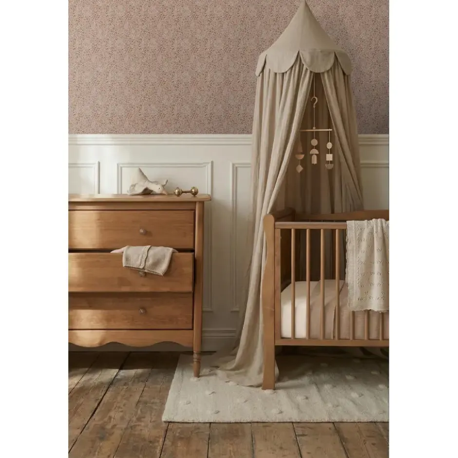 ESTAhome behang bloemetjes terracotta roze - 53 x 1005 cm