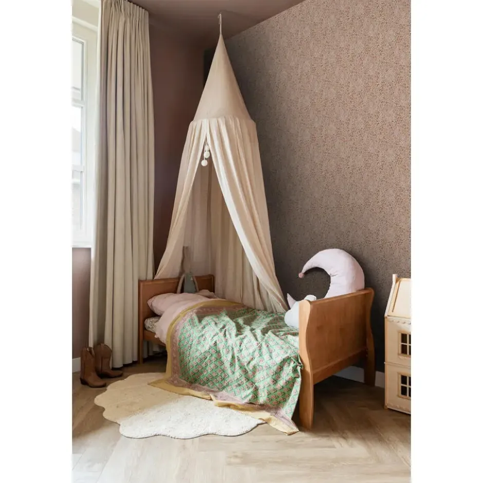 ESTAhome behang bloemetjes terracotta roze - 53 x 1005 cm