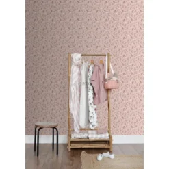 ESTAhome behang bloemetjes zacht roze - 53 x 1005 cm