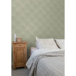 ESTAhome behang 3D-motief groen - 50 x 900 cm
